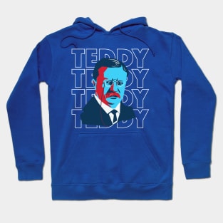 Fun Pop Art President Teddy Roosevelt Portrait Hoodie